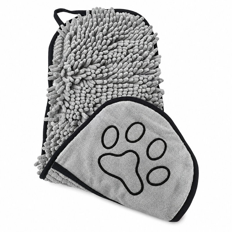 Super Absorbent Bath Towel for Small and Medium Dogs