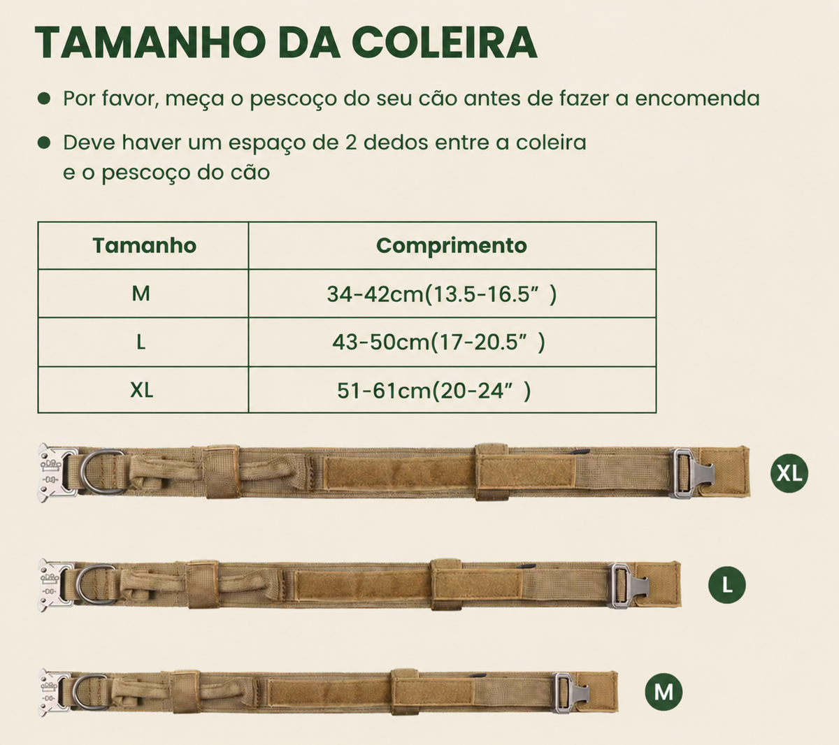 Tactical Dog Collar for Medium and Large Dogs
