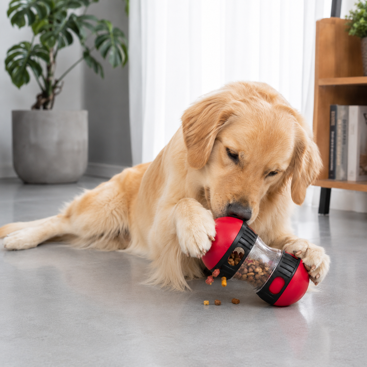Interactive Treat-Dispensing Toy for Dogs