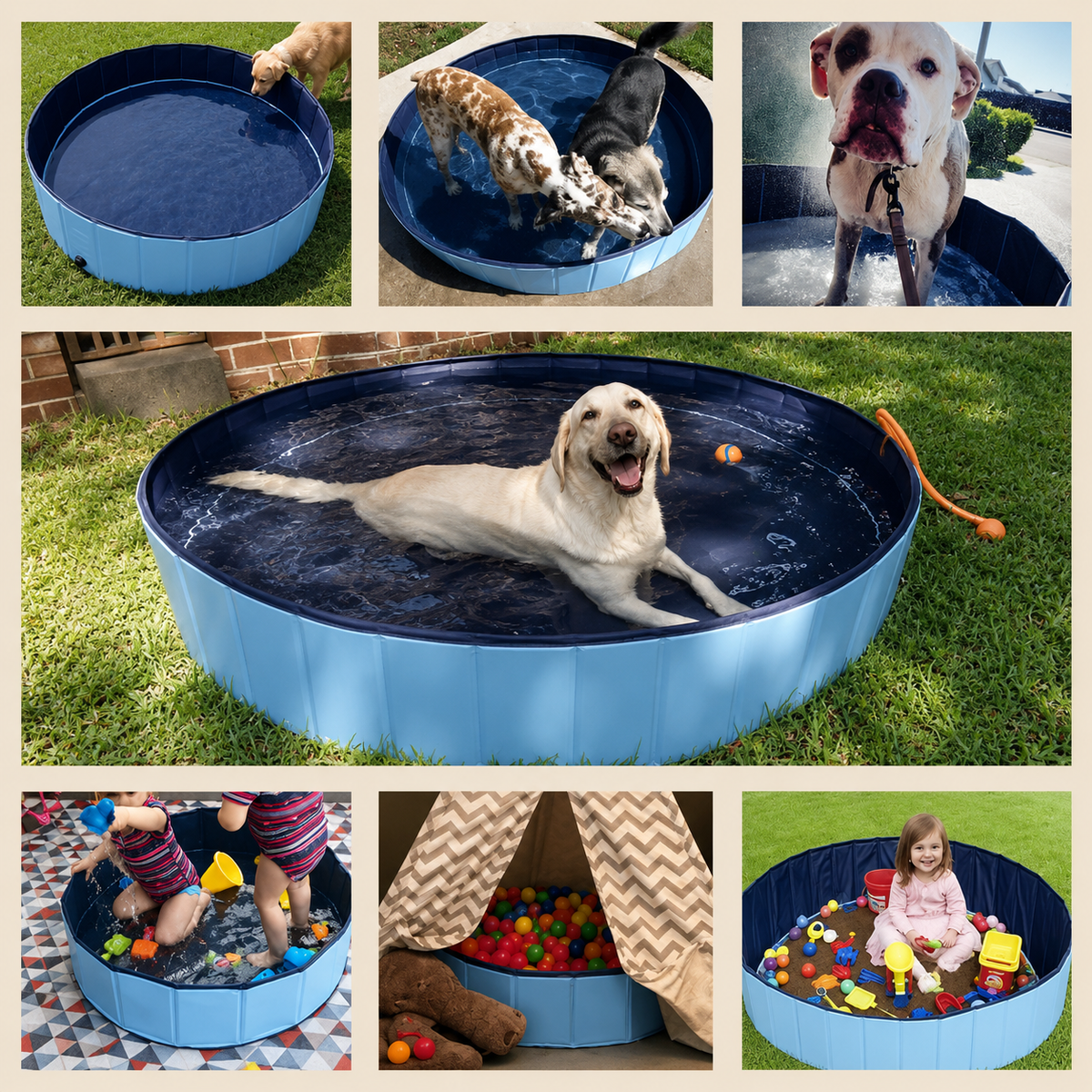 Multi-Purpose Foldable Dog Pool