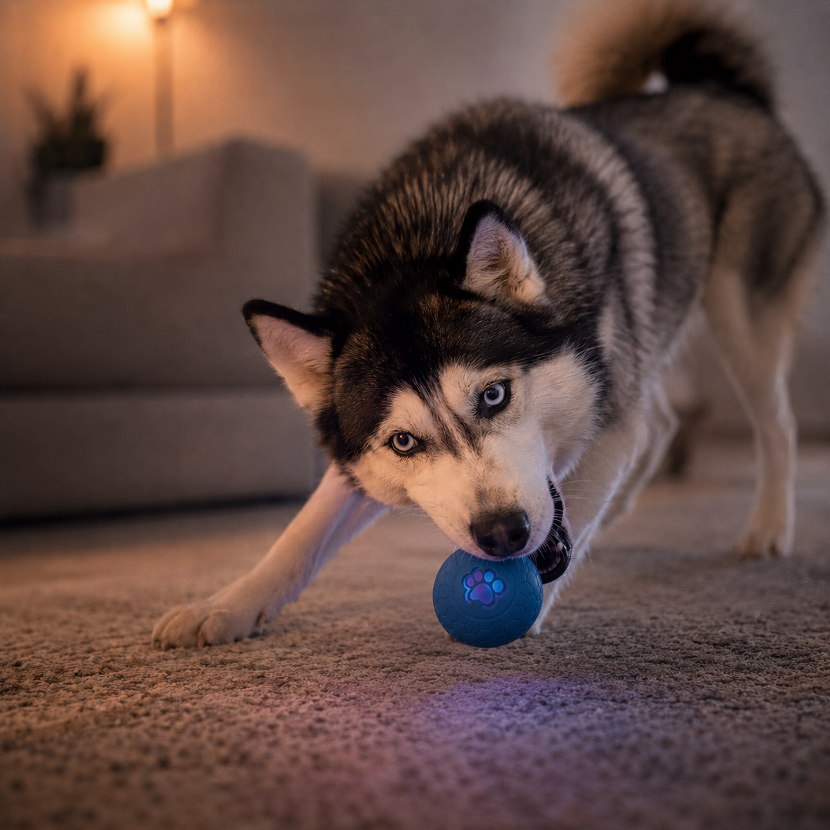Smart Ball with RGB Lights for Dogs