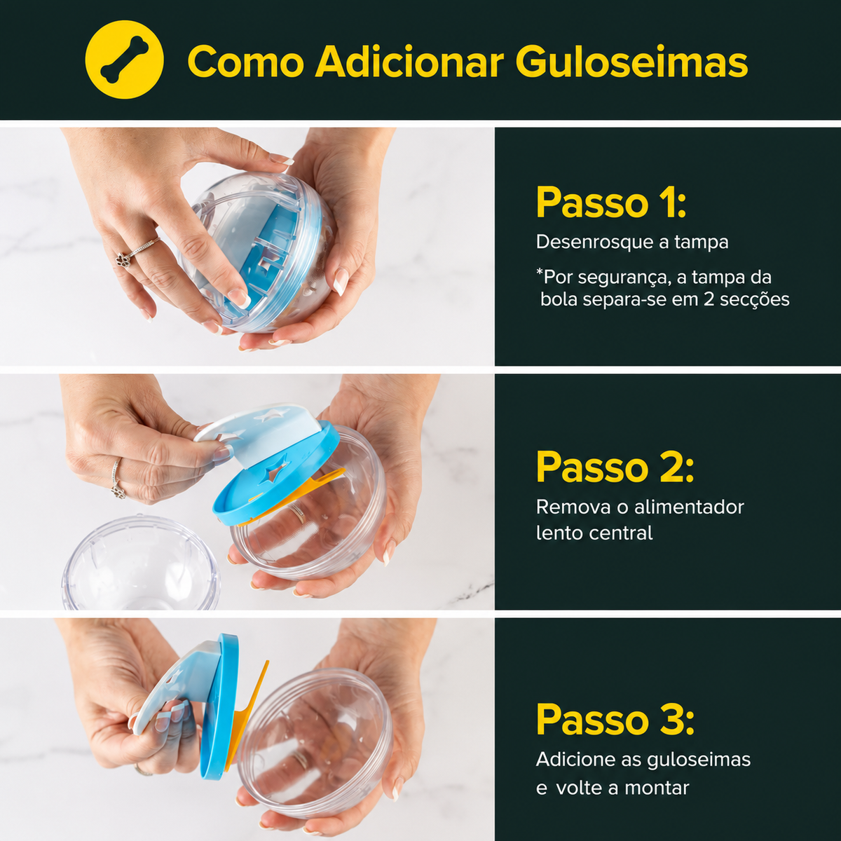Treat-Dispensing Ball for Dogs