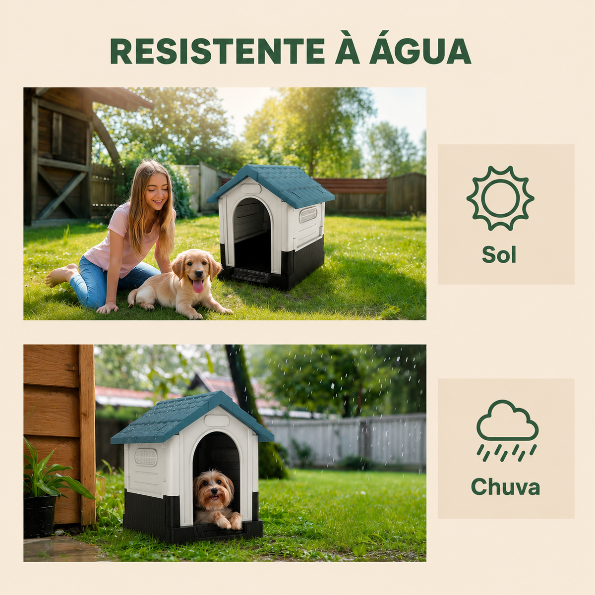 Outdoor Dog House for Comfort