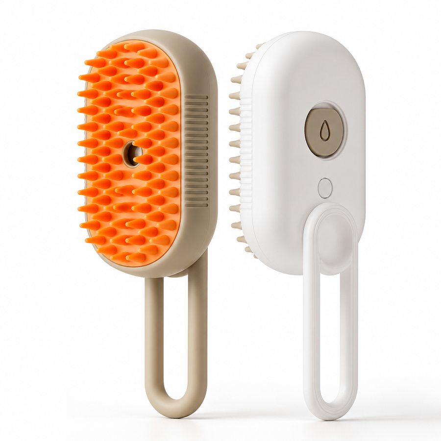 3-in-1 Steam Brush for Dogs and Cats