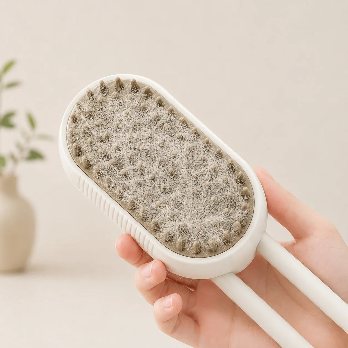 3-in-1 Steam Brush for Dogs and Cats