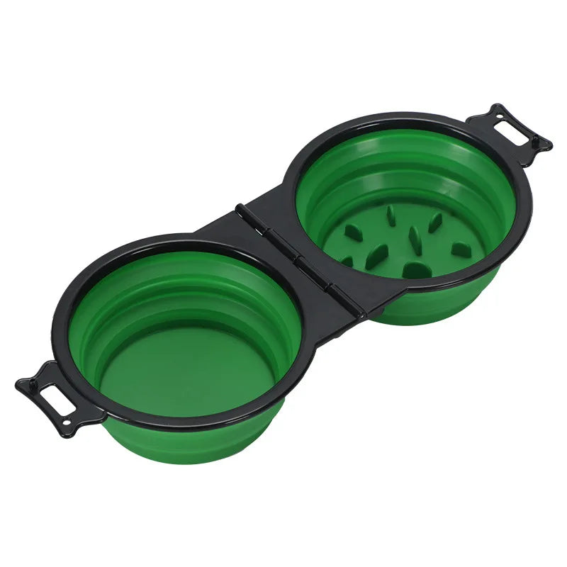 Portable Dog Food and Water Bowl
