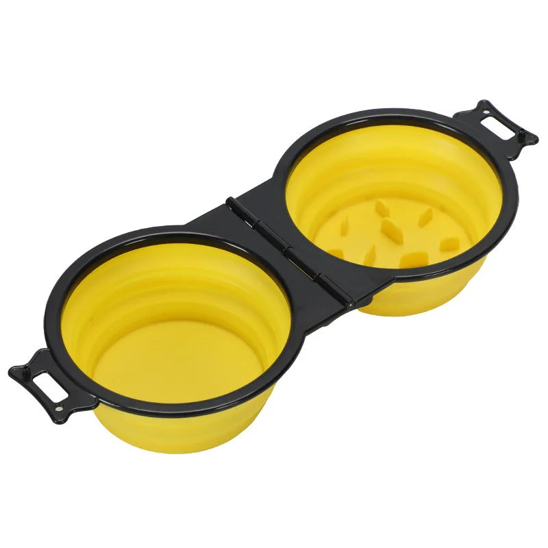 Portable Dog Food and Water Bowl