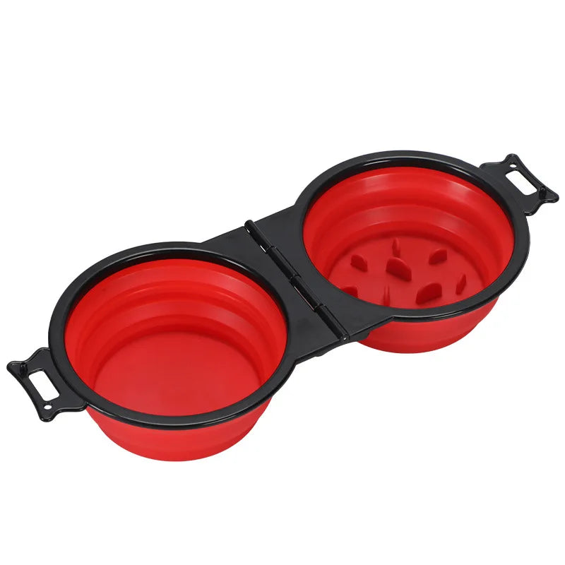 Portable Dog Food and Water Bowl