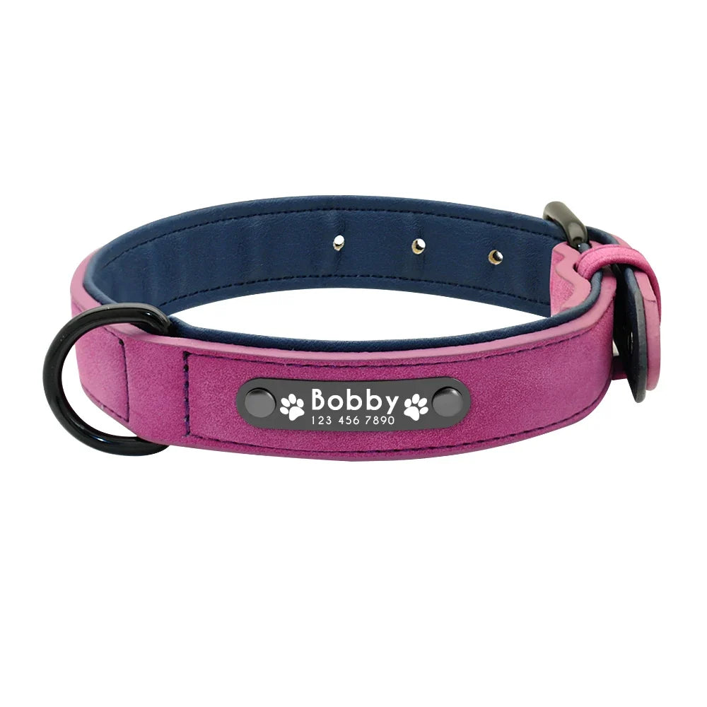 Personalized Leather Dog Collars