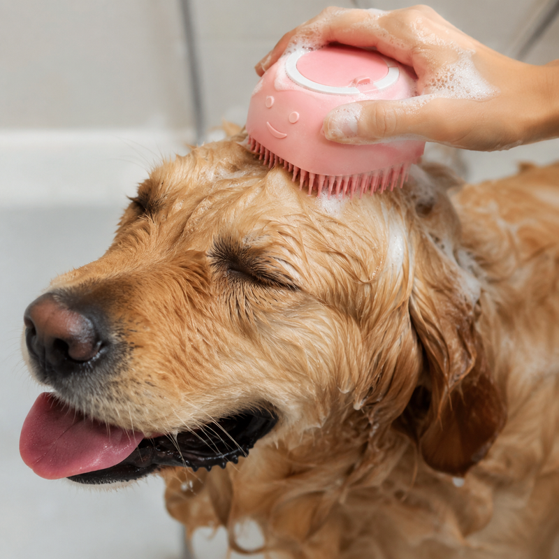 Pet Shampoo Bath Brush