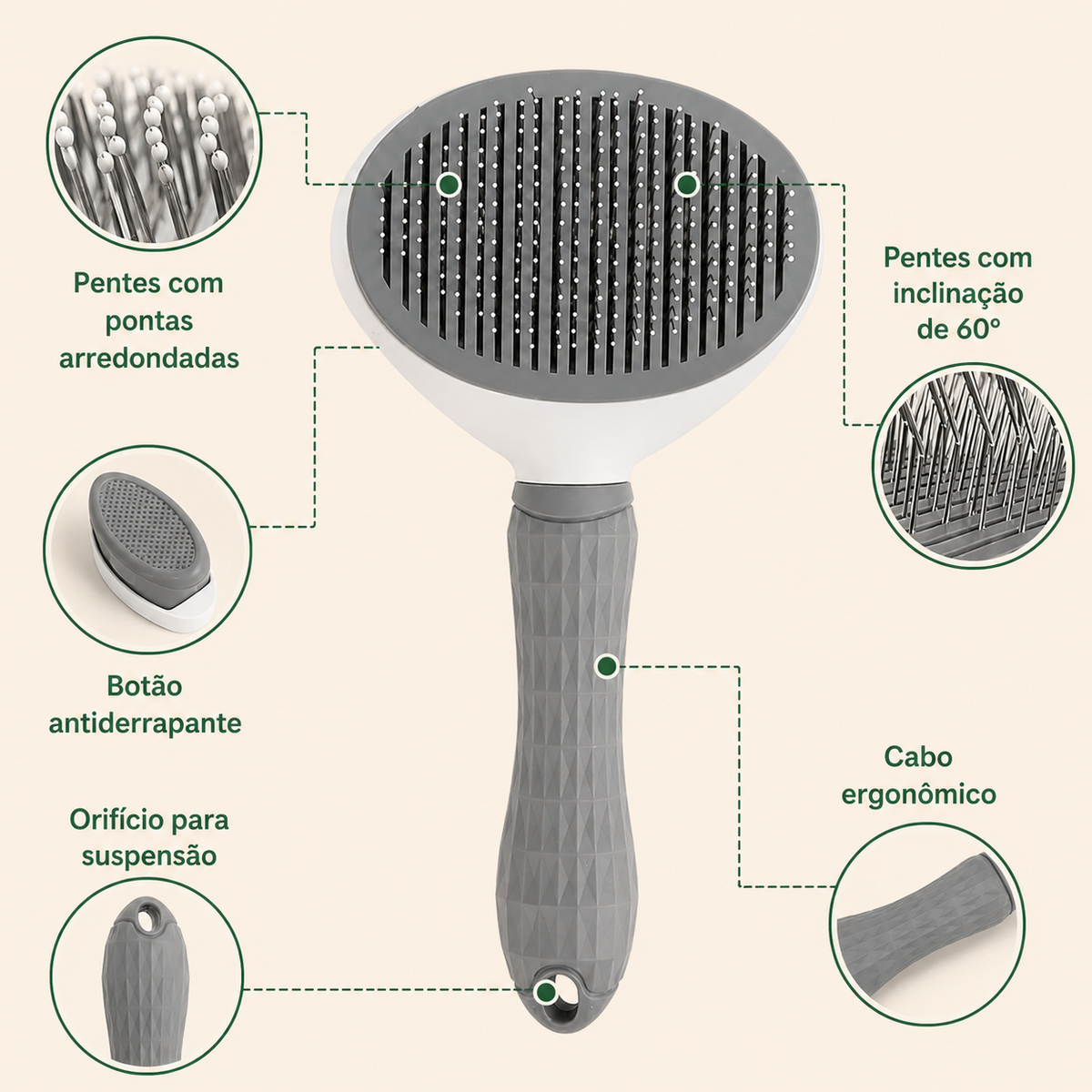 Smart Clean Pet Brush